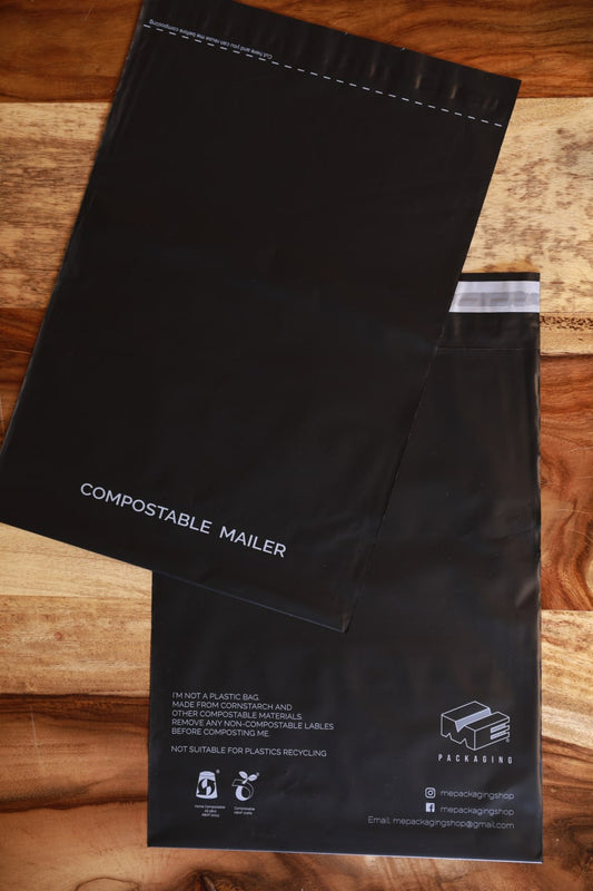Compostable mailer | Size 25cm X 32cm | M01-Black