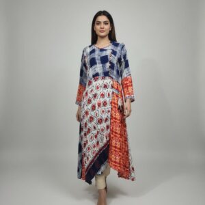 Multi-Pattern Asymmetric Kurta