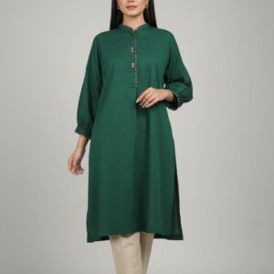 Green Straight Shirt