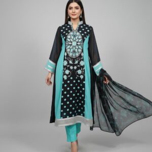 Black Pearl Embroidered Suit