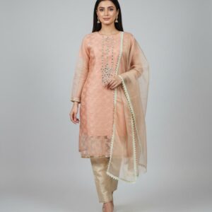 Soft Peach Luxe Kurta Set