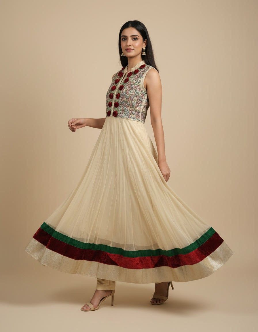 Beige Radiance Embroidered Set