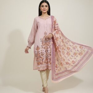Light Pink Printed Suit