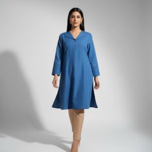 Blue Straight Kurta