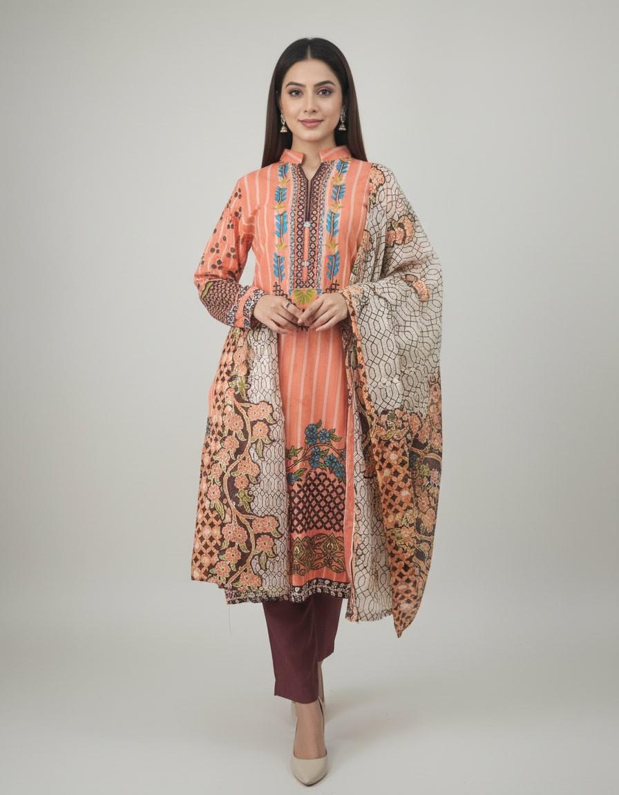 Coral Radiance 3-Piece Ensemble - Image 2