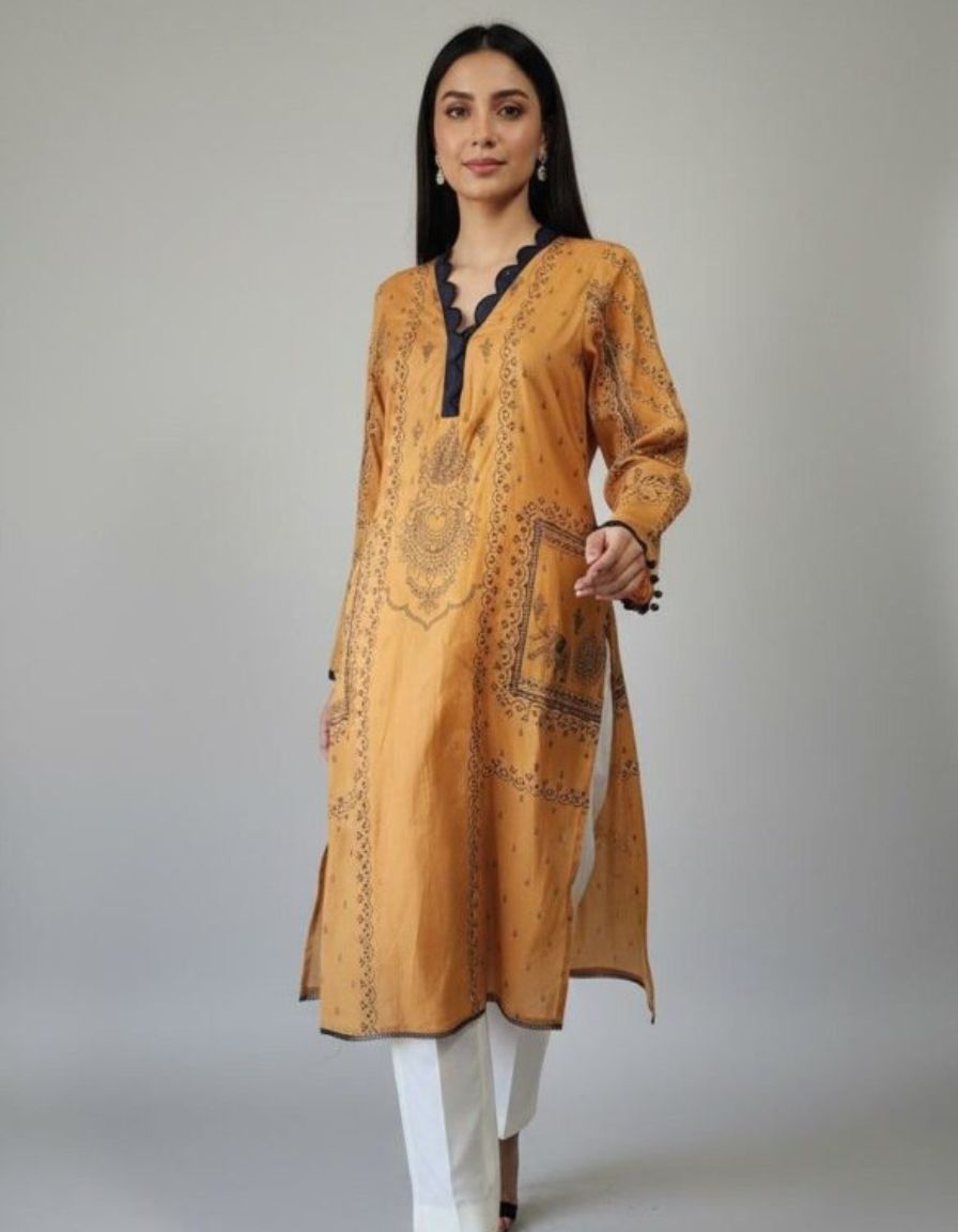 Mustard Charm Printed 2-Piece - Image 4