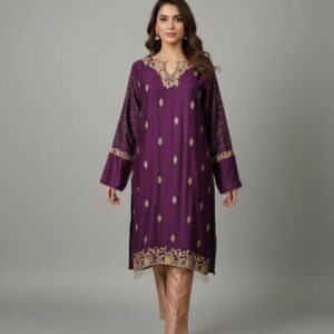 Magenta Gold Grace Kurta